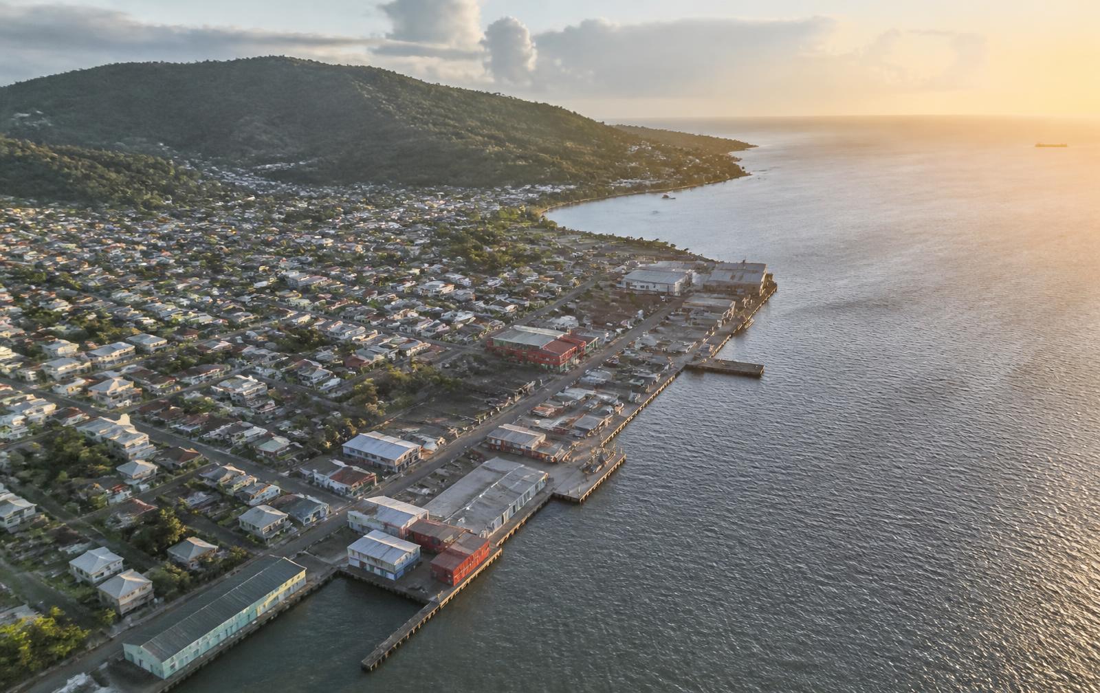 Aerial view of San Fernando, Trinidad, where Vishnu Maharaj & Co. has practised for 25 years